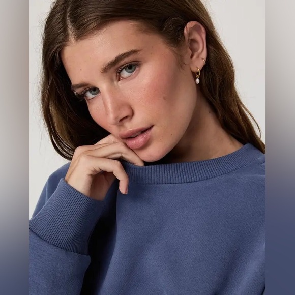 NWT Vuori Restore Oversized Crew 2.0 in French Blue - Picture 10 of 10